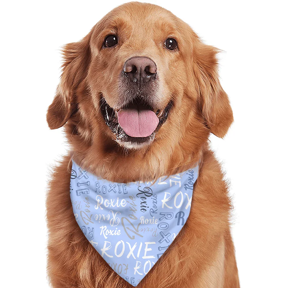 Personalized Pet Scarf With Custom Name, Pet Name Logo Scarf - Joliny