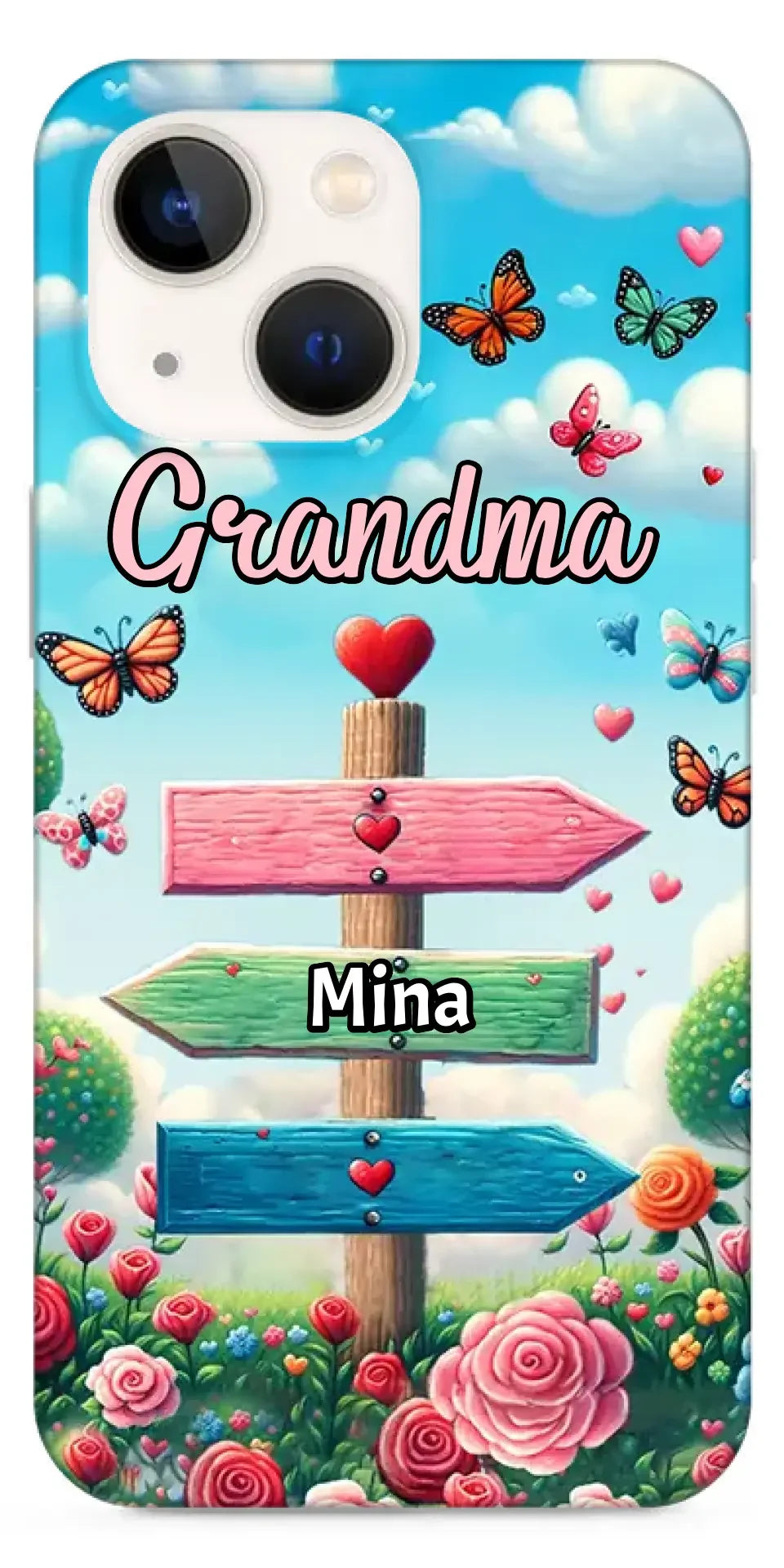 Personalized Phone case - Grandma Spring Garden Signpost - Joliny
