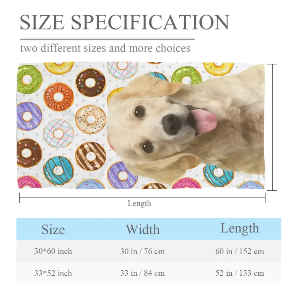 Donuts Flowers And Fruits Summer Vacation - Personalized Photo Beach Towel