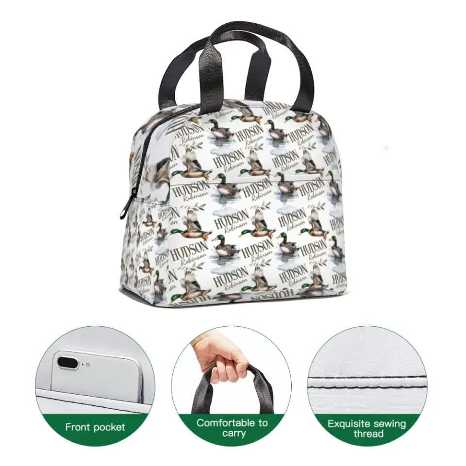Customized Name Mallard Duck Backpack A Great Start To The School Season Gift For Kids - Joliny