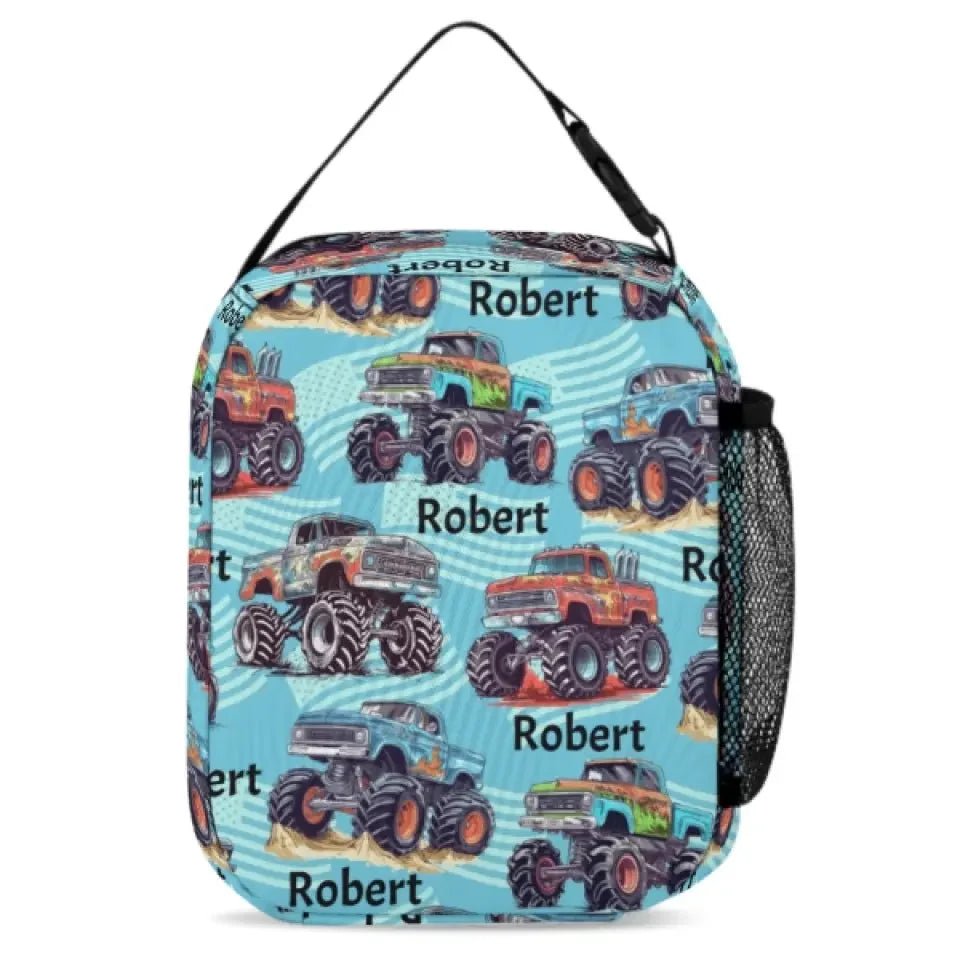 Name Customized Big Gear Wheels Truck Backpack, Kids School Season Gift - Joliny