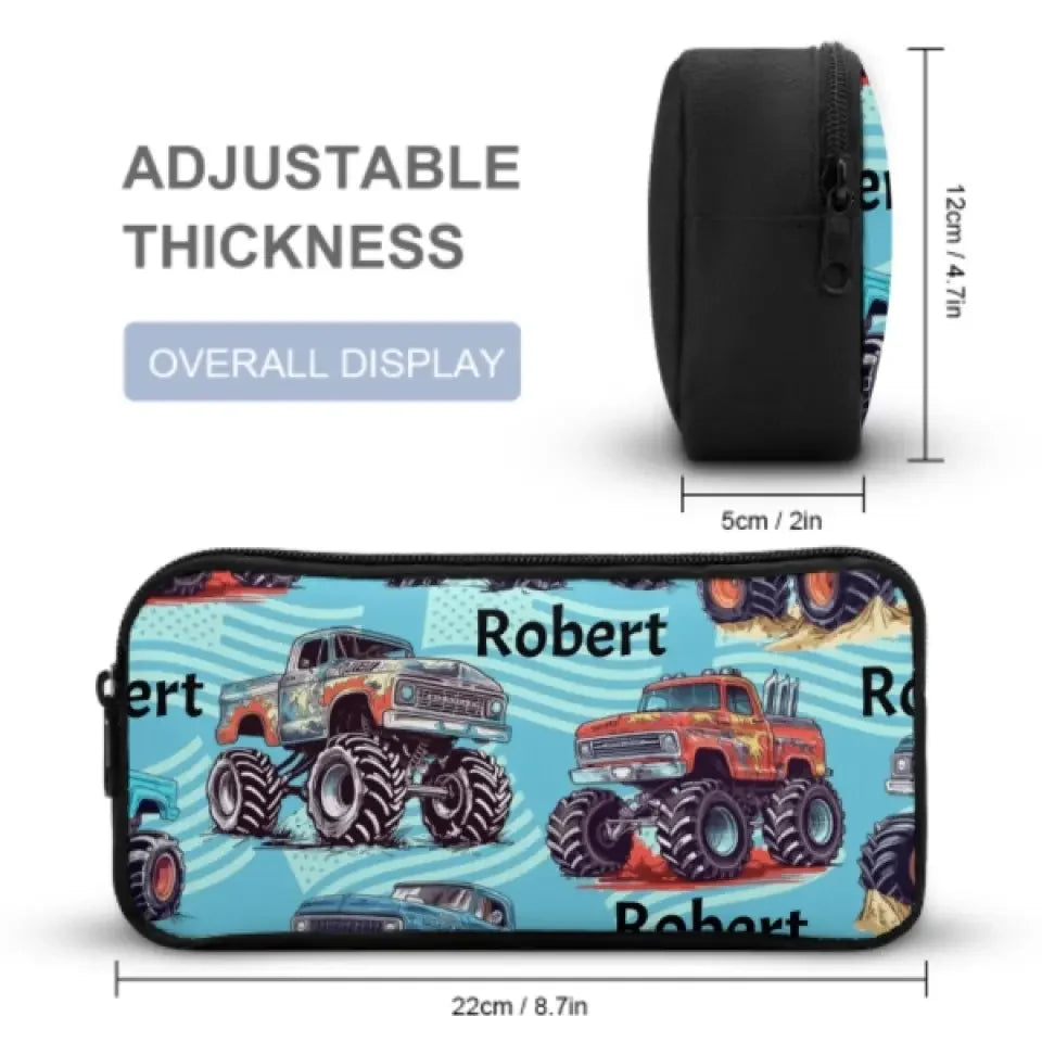 Name Customized Big Gear Wheels Truck Backpack, Kids School Season Gift - Joliny