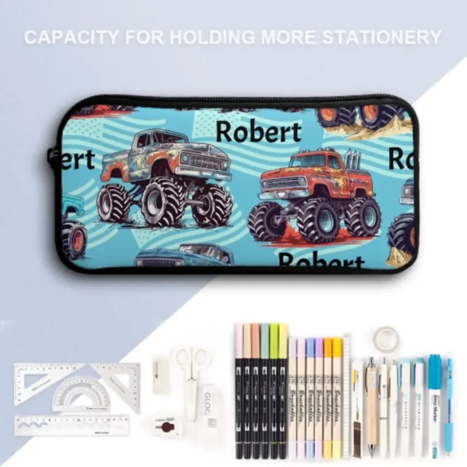 Name Customized Big Gear Wheels Truck Backpack, Kids School Season Gift - Joliny