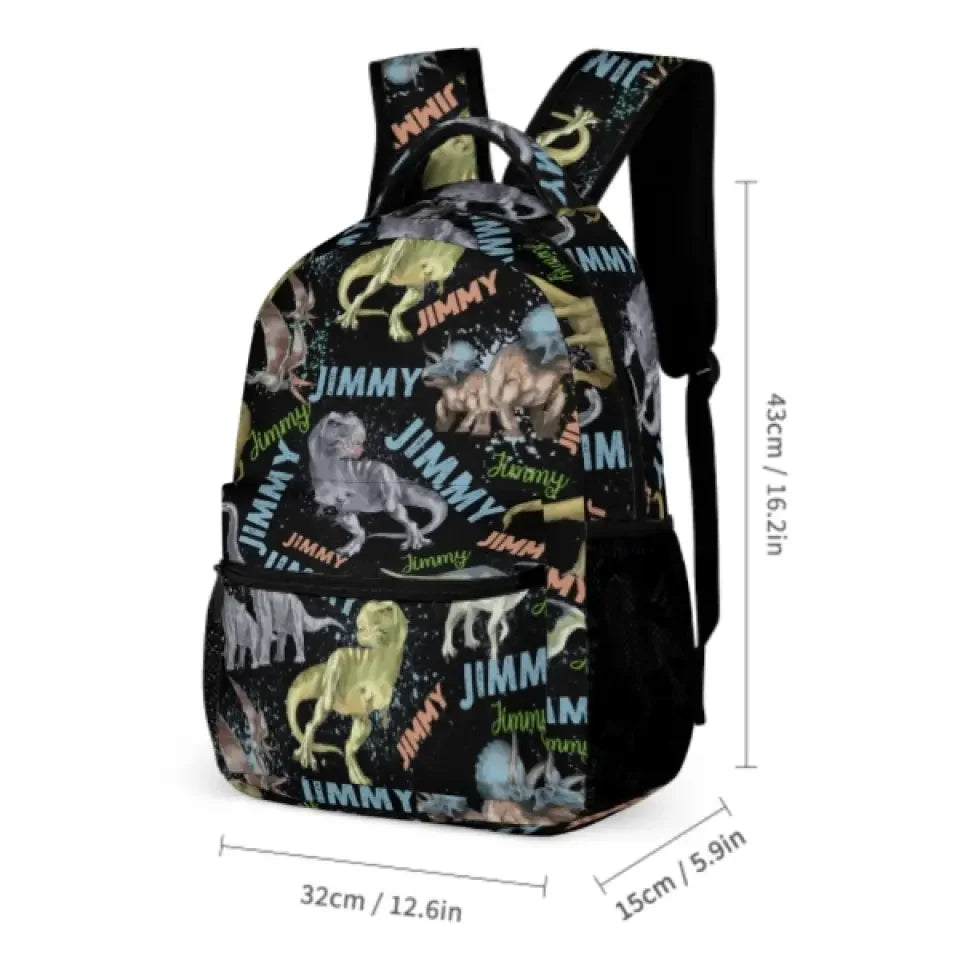 Personalized Dinosaur Lovers with Names Custom Backpacks - Opening Season Gifts for Kids - Joliny