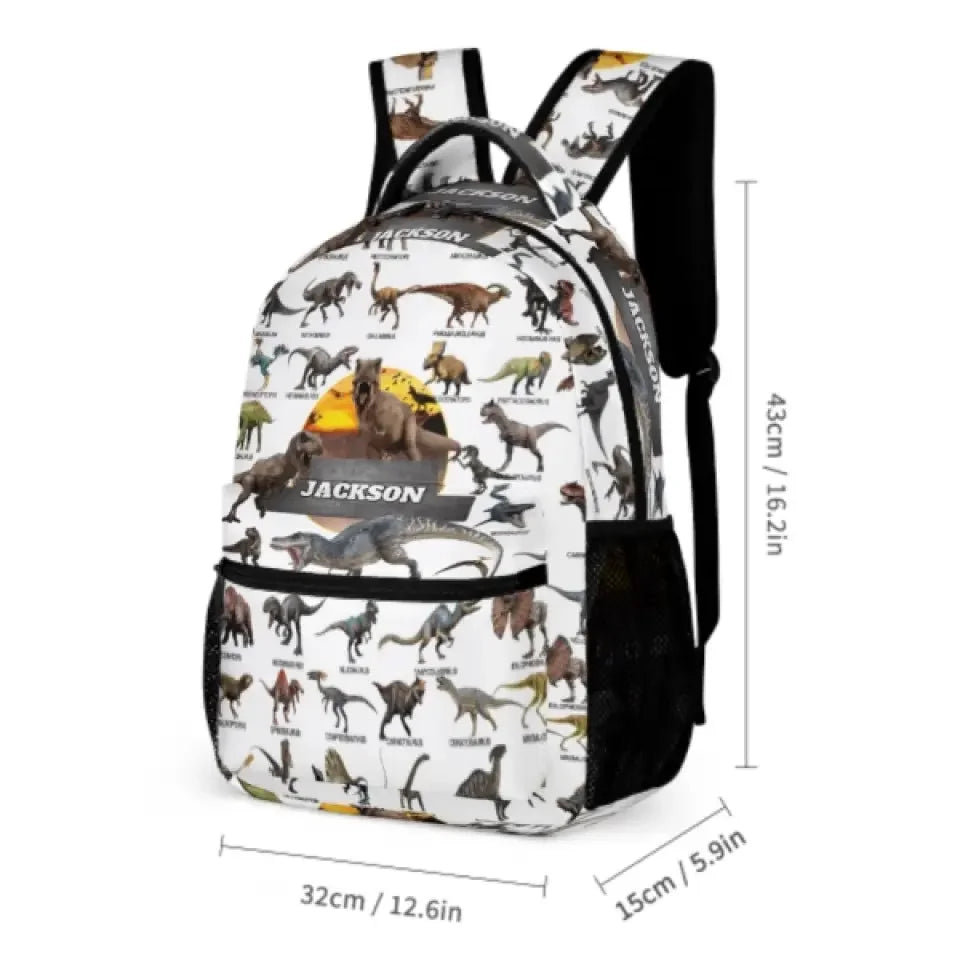 Jurassic Dinosaur Name Customized backpack - Joliny