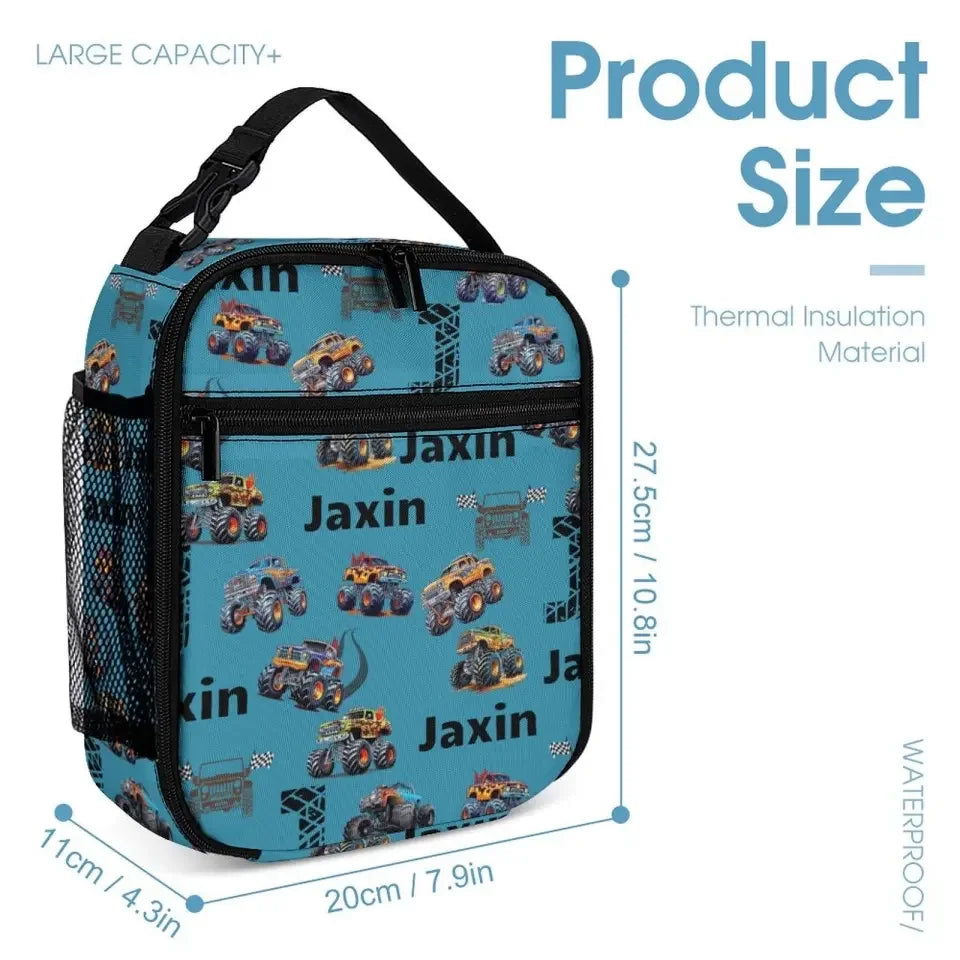 Personalized Monster Truck Child Name Backpack - Joliny