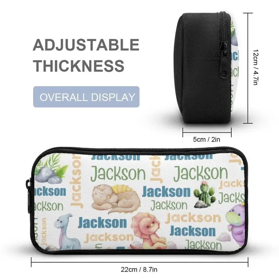 Personalized Dinosaur Name Pattern Backpack - Joliny