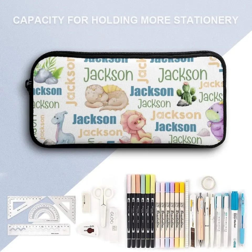 Personalized Dinosaur Name Pattern Backpack - Joliny