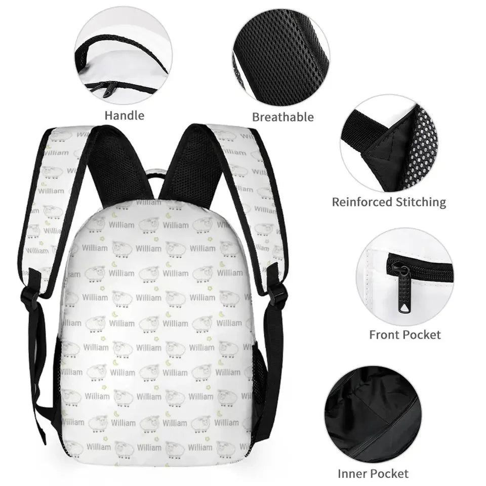 Customized Student Goodnight Lambs Backpack - Joliny