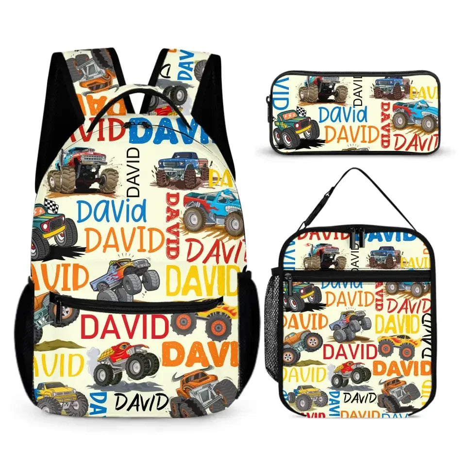 Truck Car Personalized Name Custom Backpacks - Opening Season Gift for Kids - Joliny