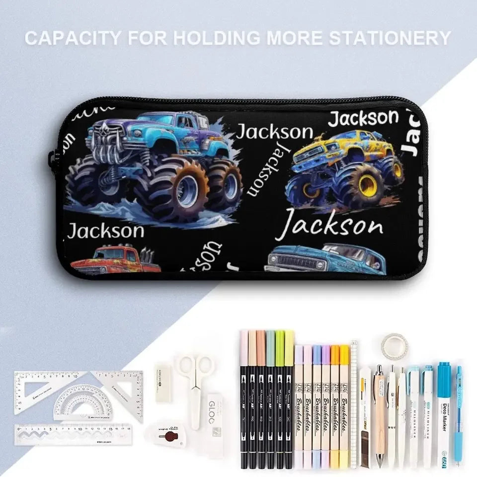 Personalized Monster Truck Backpack with Custom Name - Joliny