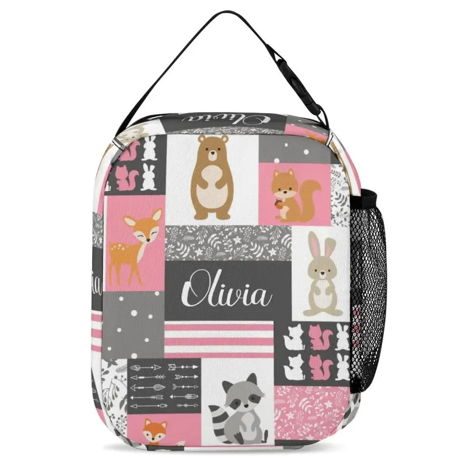 Personalized Custom Name Baby Backpack for Girl - Little Bear Rabbit Sika Deer Fox - Joliny