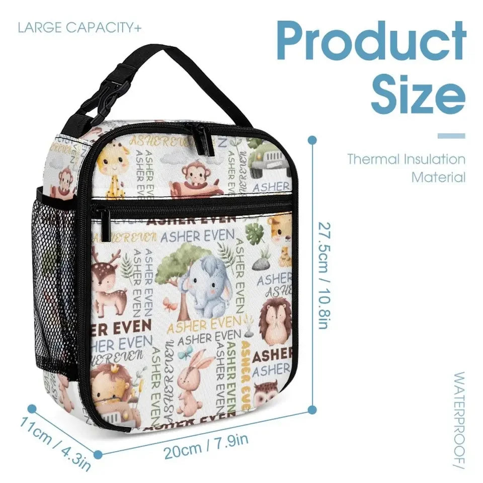 Custom Backpack with Name,Personalized Custom Baby Elephant Backpack - Joliny