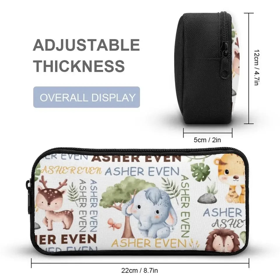 Custom Backpack with Name,Personalized Custom Baby Elephant Backpack - Joliny