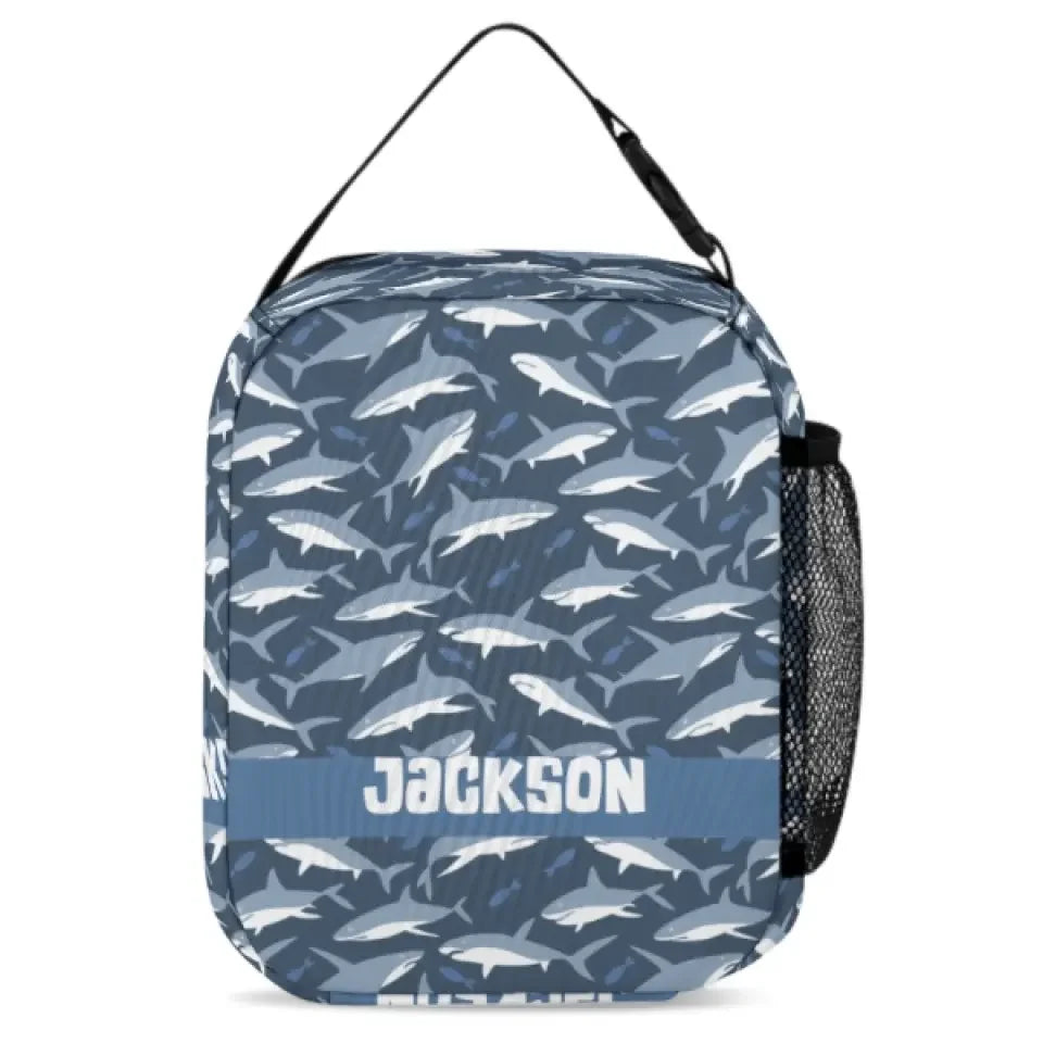 Shark Themed Personalized Name Custom Backpack - Gifts for Kids - Joliny