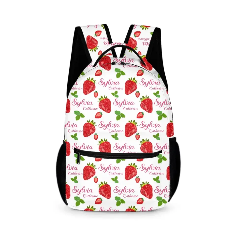 Customized Strawberry Name Backpack for Girls - Joliny