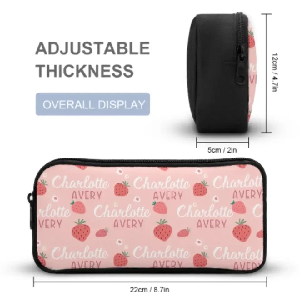 Customized Strawberry Name Backpack for Girls - Joliny