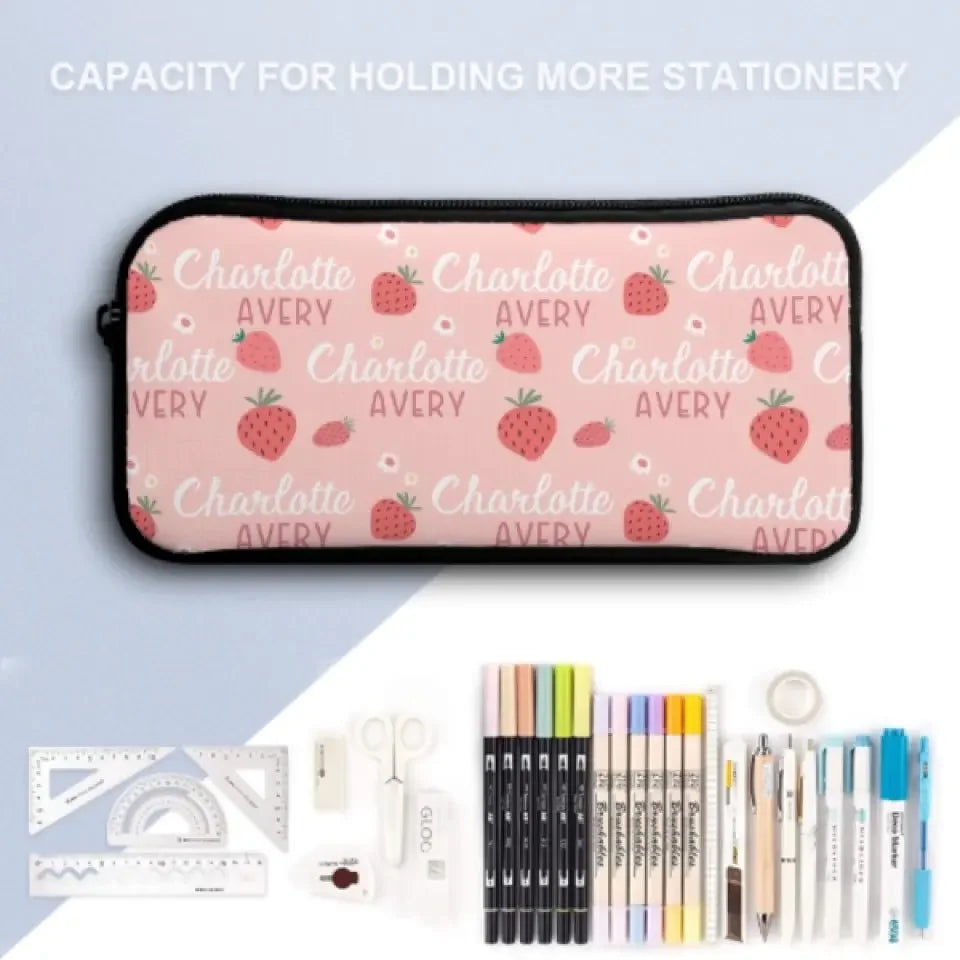 Customized Strawberry Name Backpack for Girls - Joliny