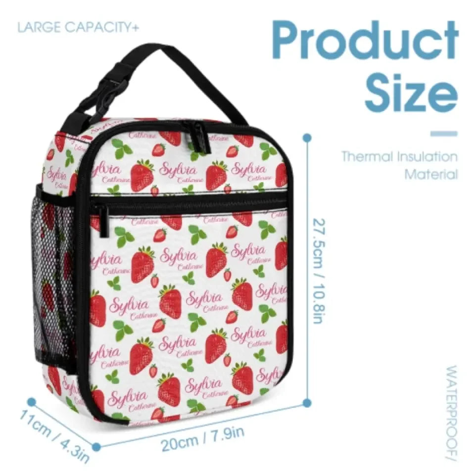 Customized Strawberry Name Backpack for Girls - Joliny