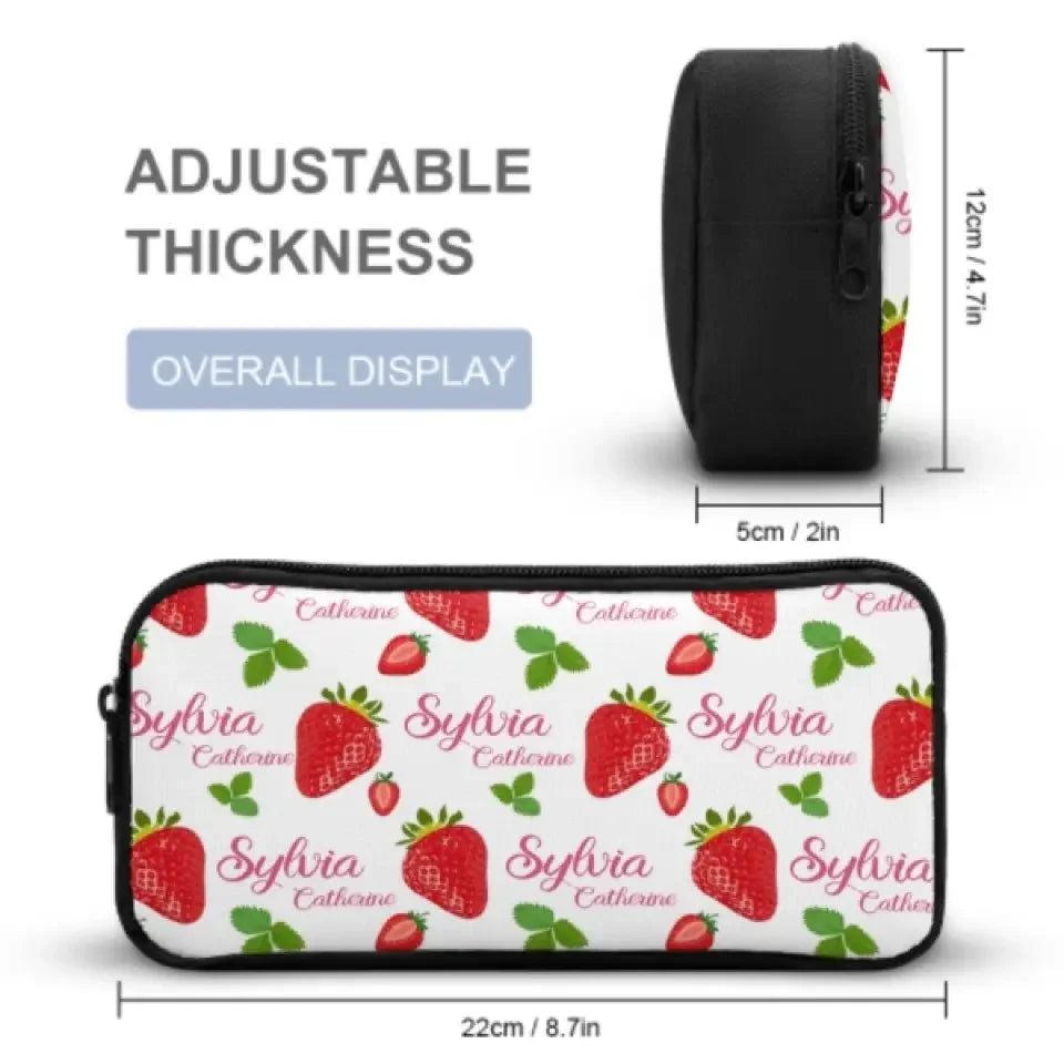 Customized Strawberry Name Backpack for Girls - Joliny