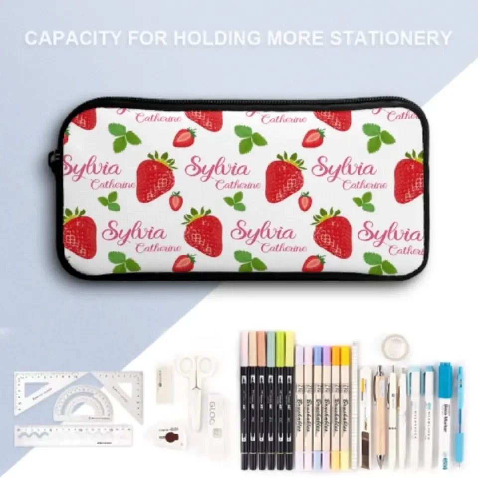 Customized Strawberry Name Backpack for Girls - Joliny