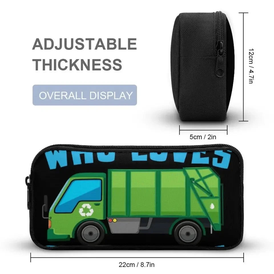 Custom Just A Boy Who Loves Garbage Truck Backpack with Name - Joliny