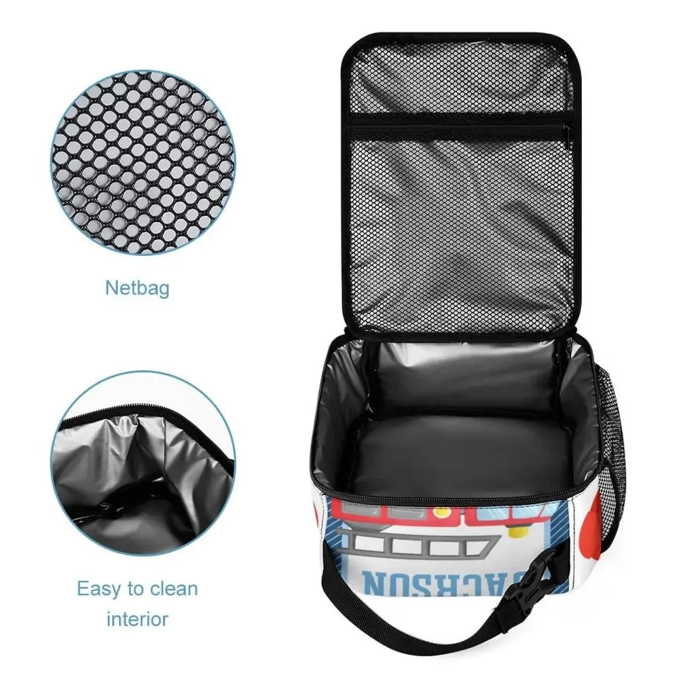 Personalized Custom Name Firetruck Backpack for Boys, Girls - Joliny