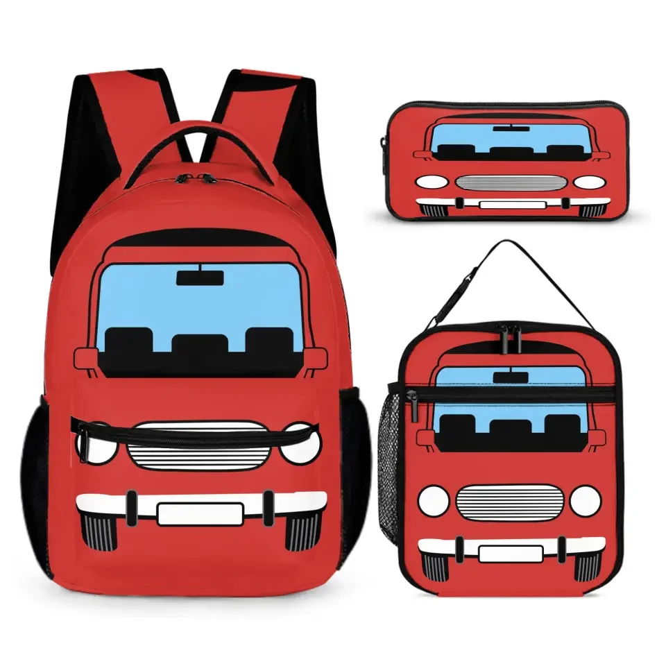 Cruise to School Fun - Custom Cartoon Car Toddler Backpack for Young Explorers - Joliny