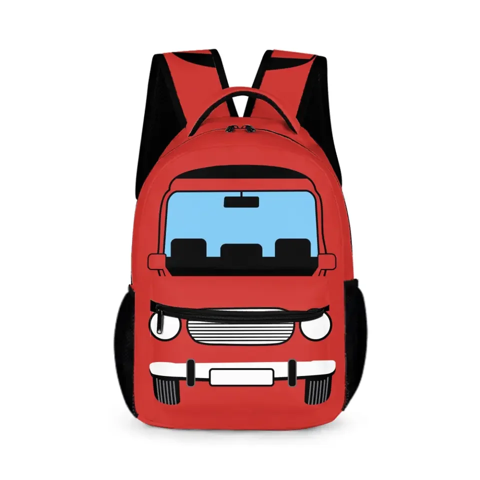 Cruise to School Fun - Custom Cartoon Car Toddler Backpack for Young Explorers - Joliny