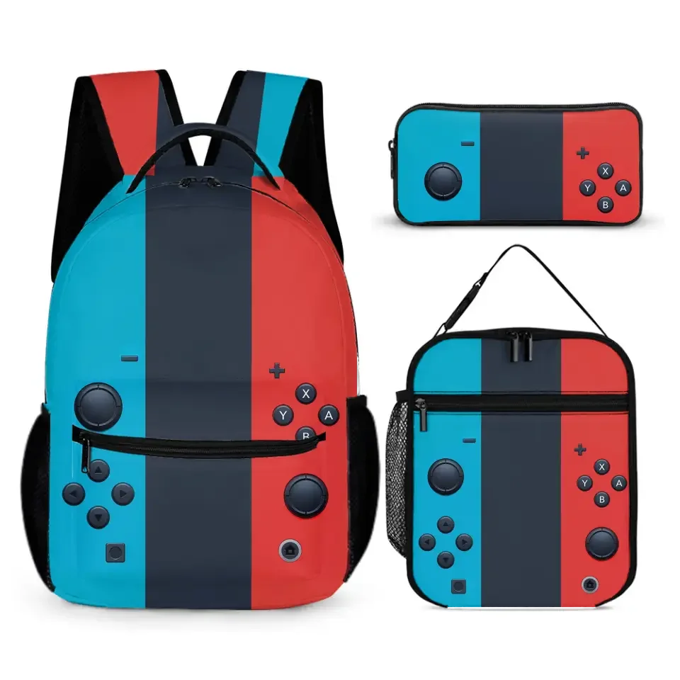 Press Start to Adventure - Personalized Game Console Button Pattern Backpack - Joliny