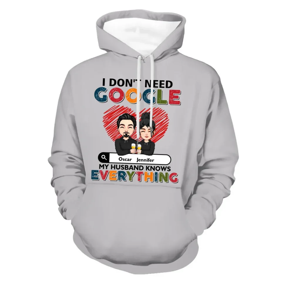 Customized Couple T-shirt - Personalized Character Cartoon Images and Names for Couples Costumes - A Gift For Boyfriend,Girlfriend,Husband,Wife - Joliny