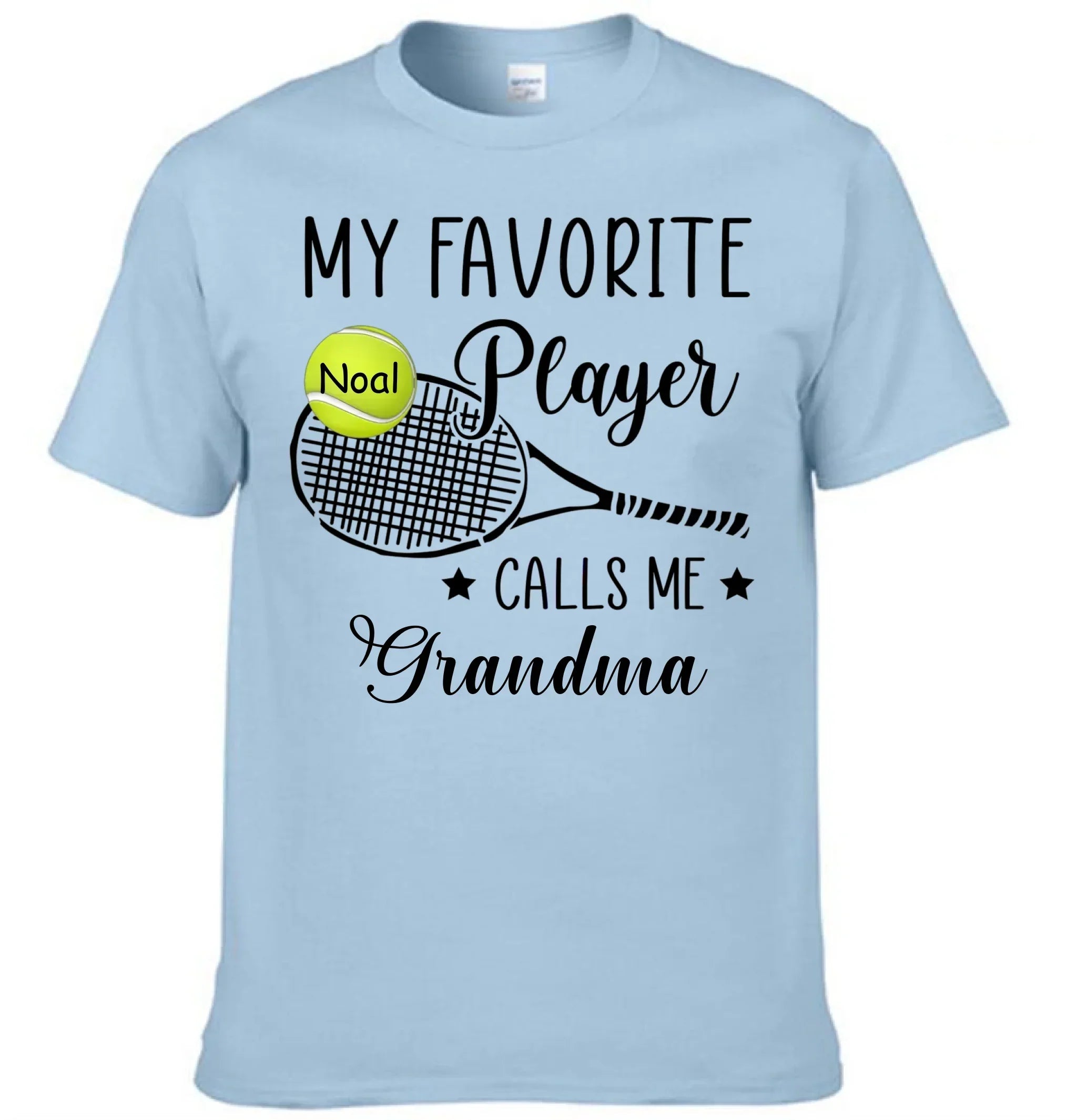 Customised My Favorite Player Calls Me Grandma T-shirt - Personalized Clothing - Gift For Sport Mom/ Sport Grandma, Sport Fan Gift - Joliny