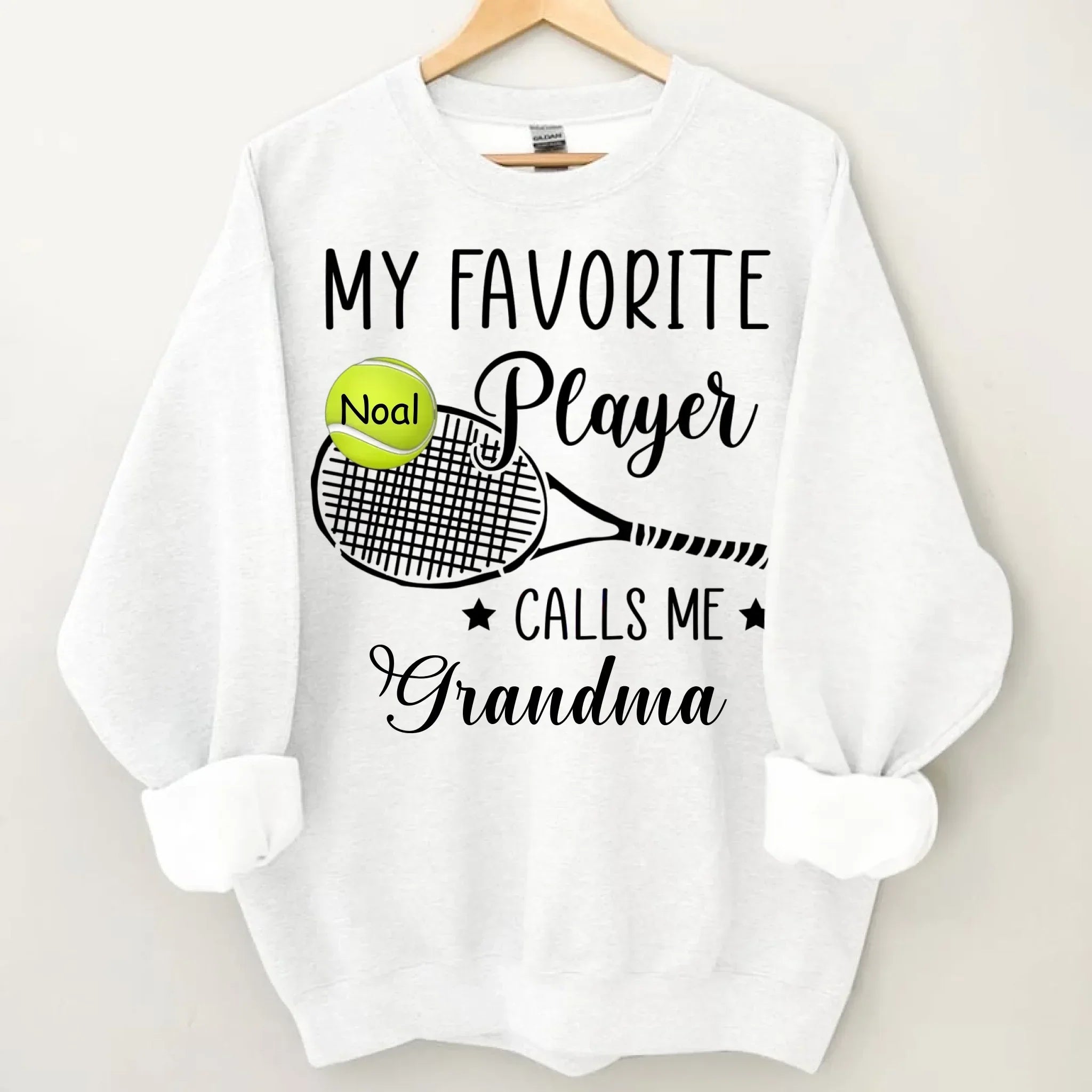 Customised My Favorite Player Calls Me Grandma T-shirt - Personalized Clothing - Gift For Sport Mom/ Sport Grandma, Sport Fan Gift - Joliny