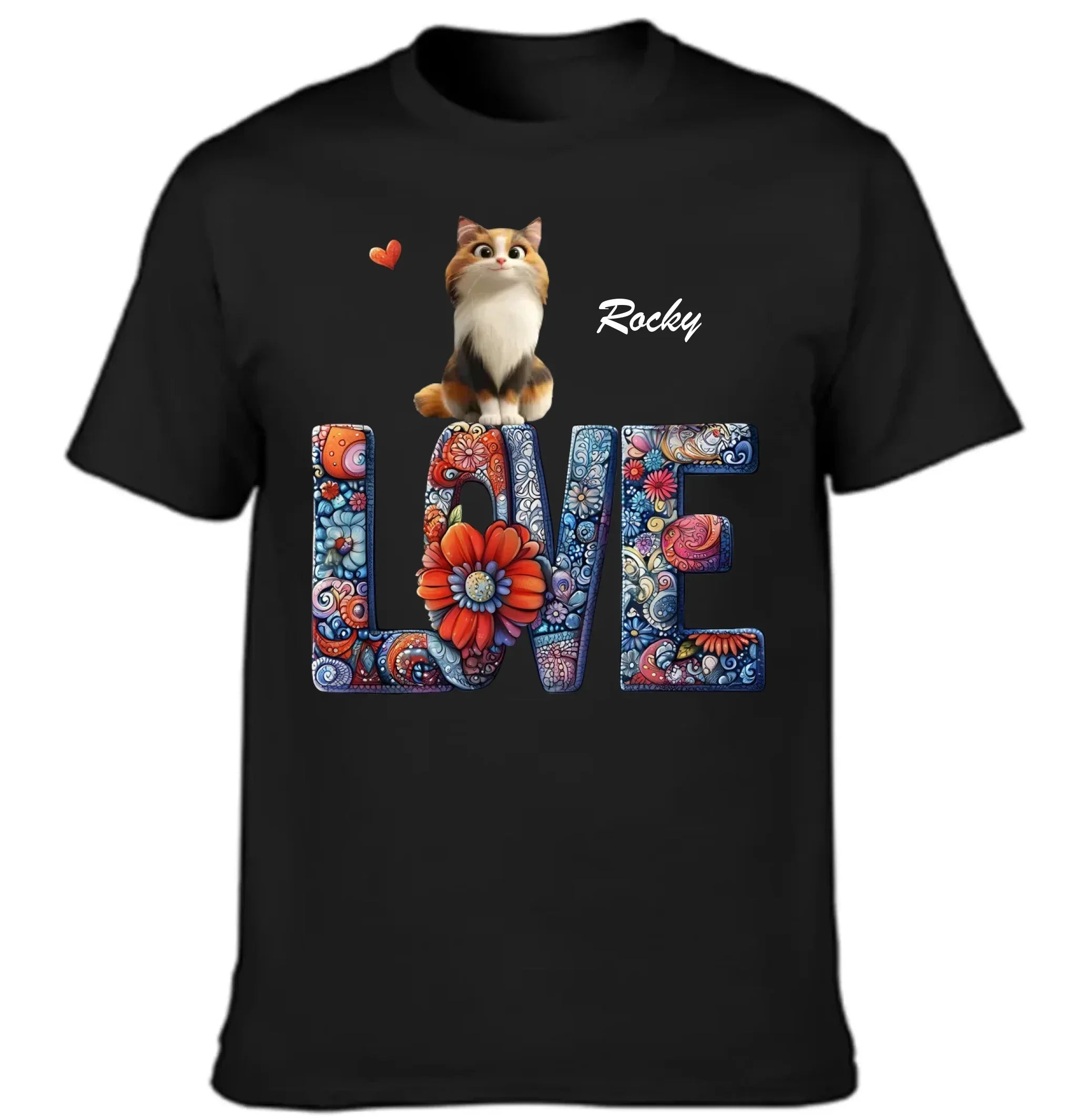 Mandala and Cat - Personalized Cat and Name Clothing - Gift For Family,Friend,Cat Lover,Cat Owner - Joliny