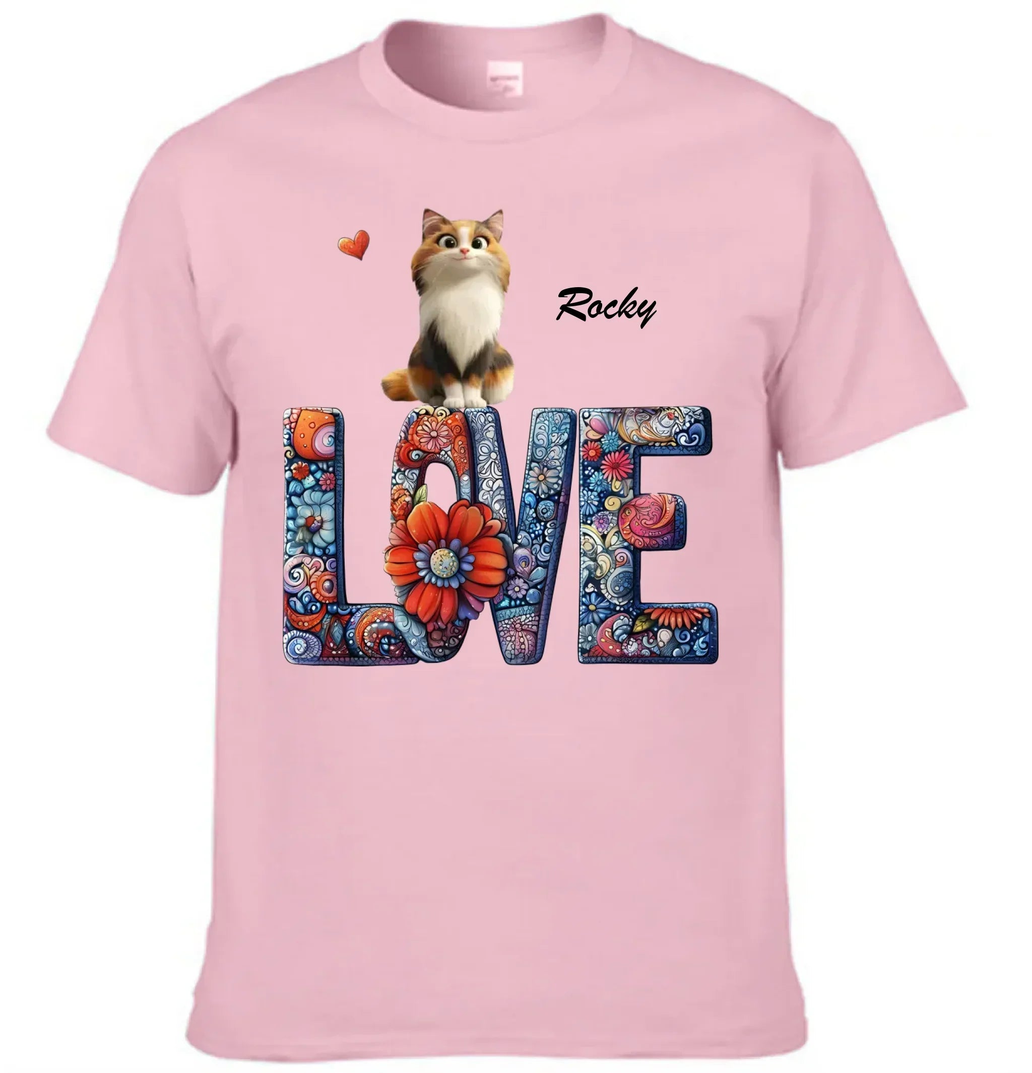 Mandala and Cat - Personalized Cat and Name Clothing - Gift For Family,Friend,Cat Lover,Cat Owner - Joliny