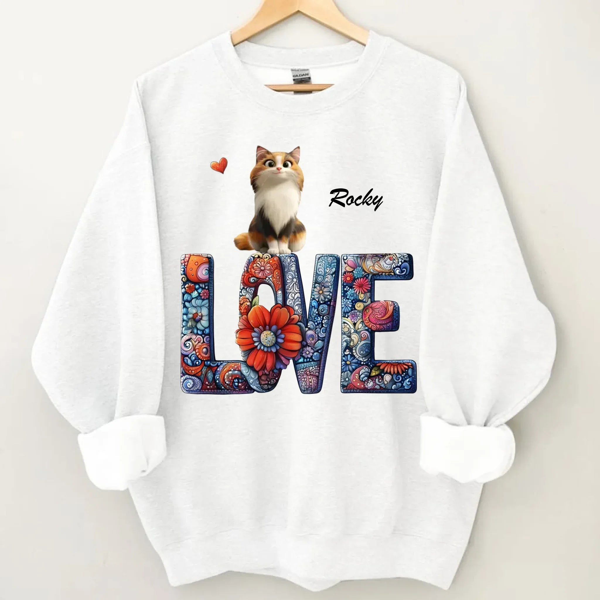 Mandala and Cat - Personalized Cat and Name Clothing - Gift For Family,Friend,Cat Lover,Cat Owner - Joliny