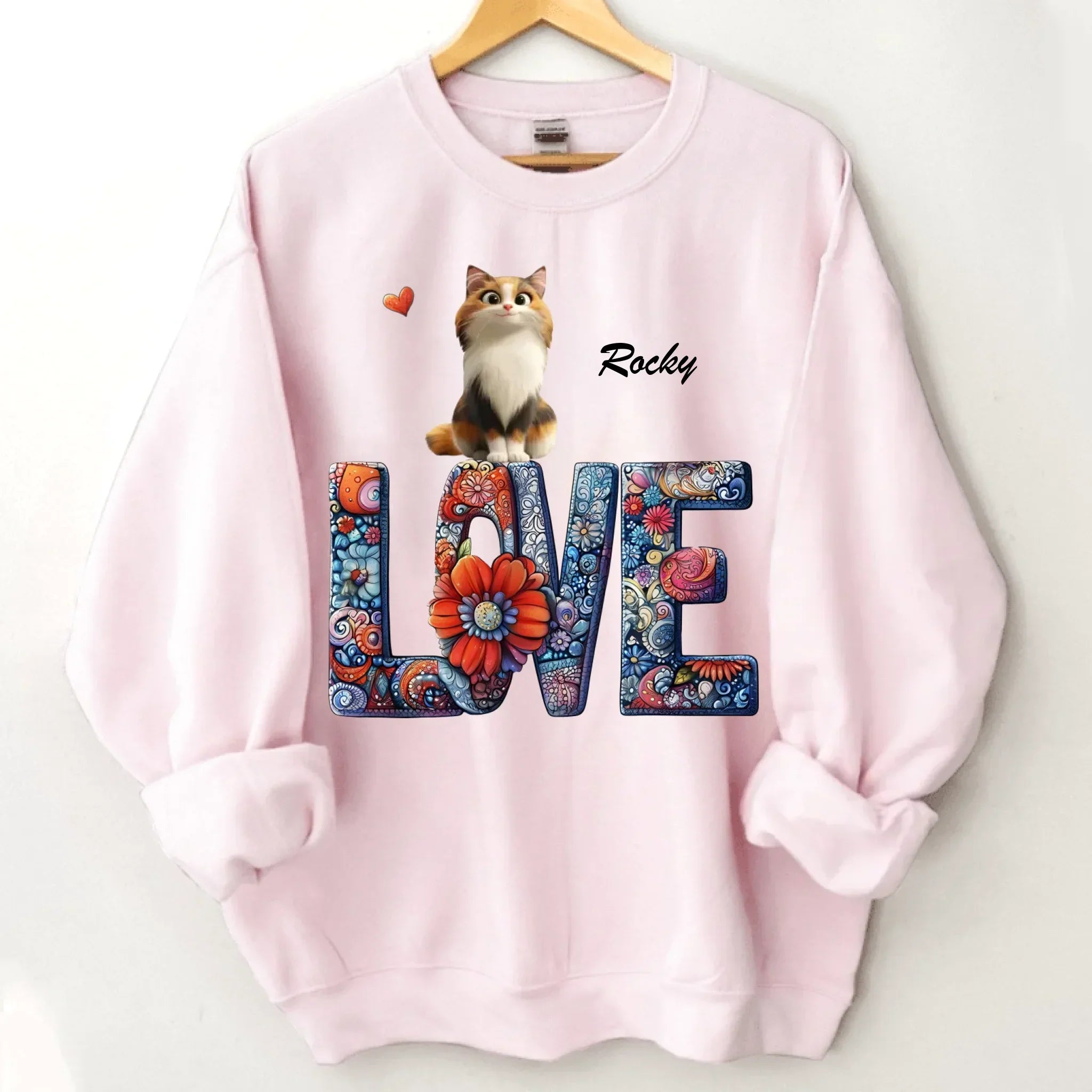 Mandala and Cat - Personalized Cat and Name Clothing - Gift For Family,Friend,Cat Lover,Cat Owner - Joliny