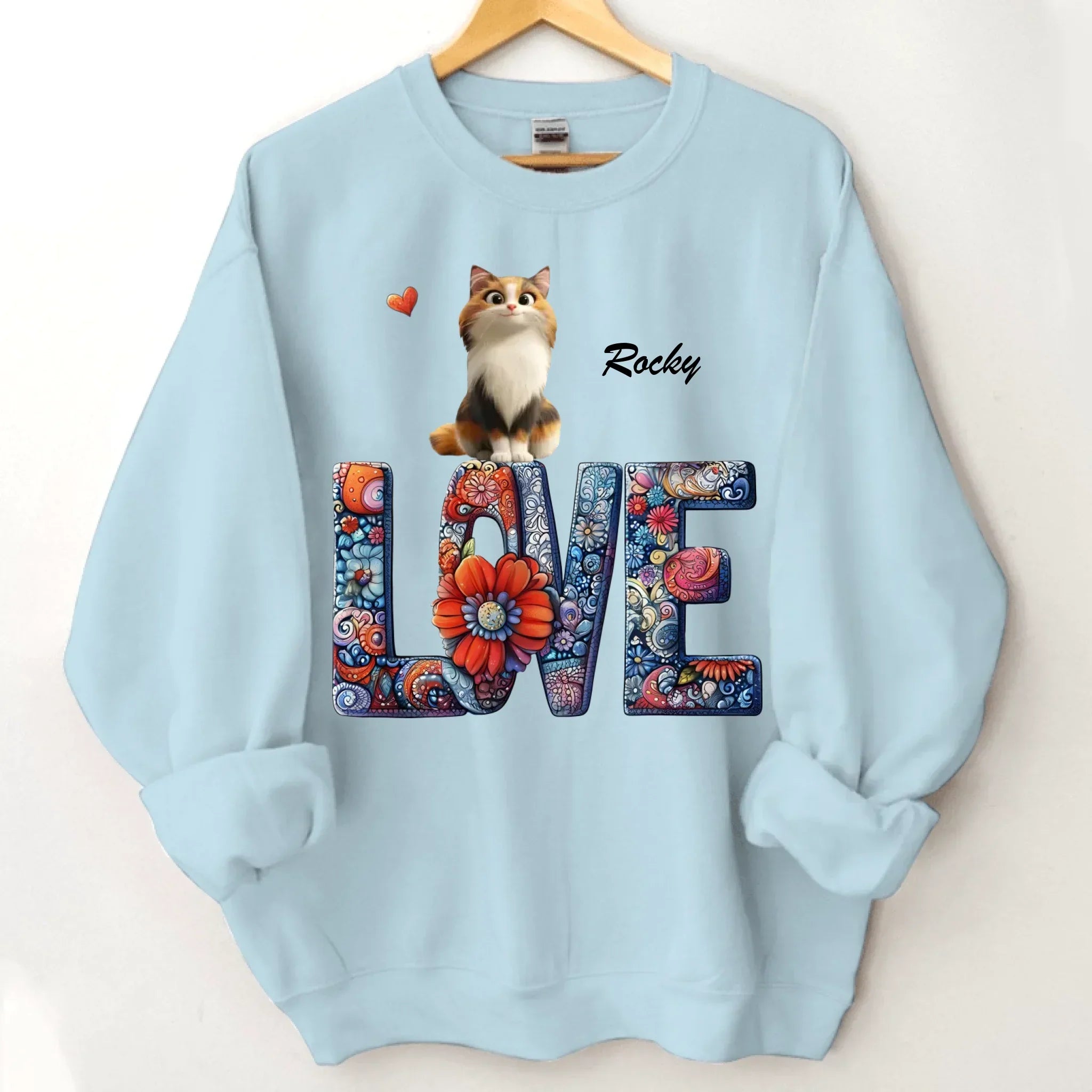 Mandala and Cat - Personalized Cat and Name Clothing - Gift For Family,Friend,Cat Lover,Cat Owner - Joliny