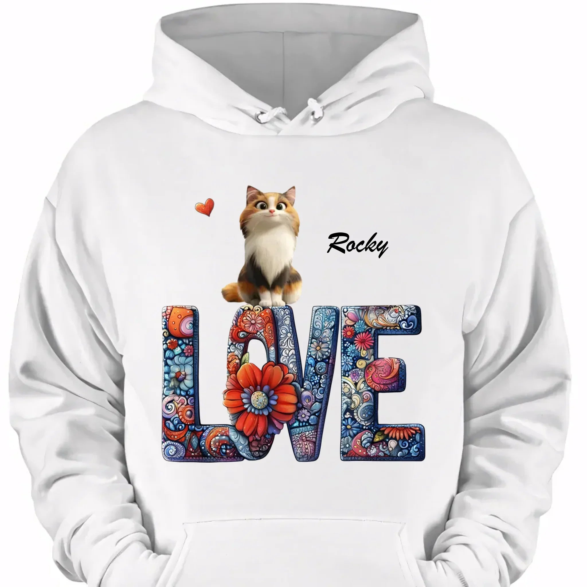 Mandala and Cat - Personalized Cat and Name Clothing - Gift For Family,Friend,Cat Lover,Cat Owner - Joliny