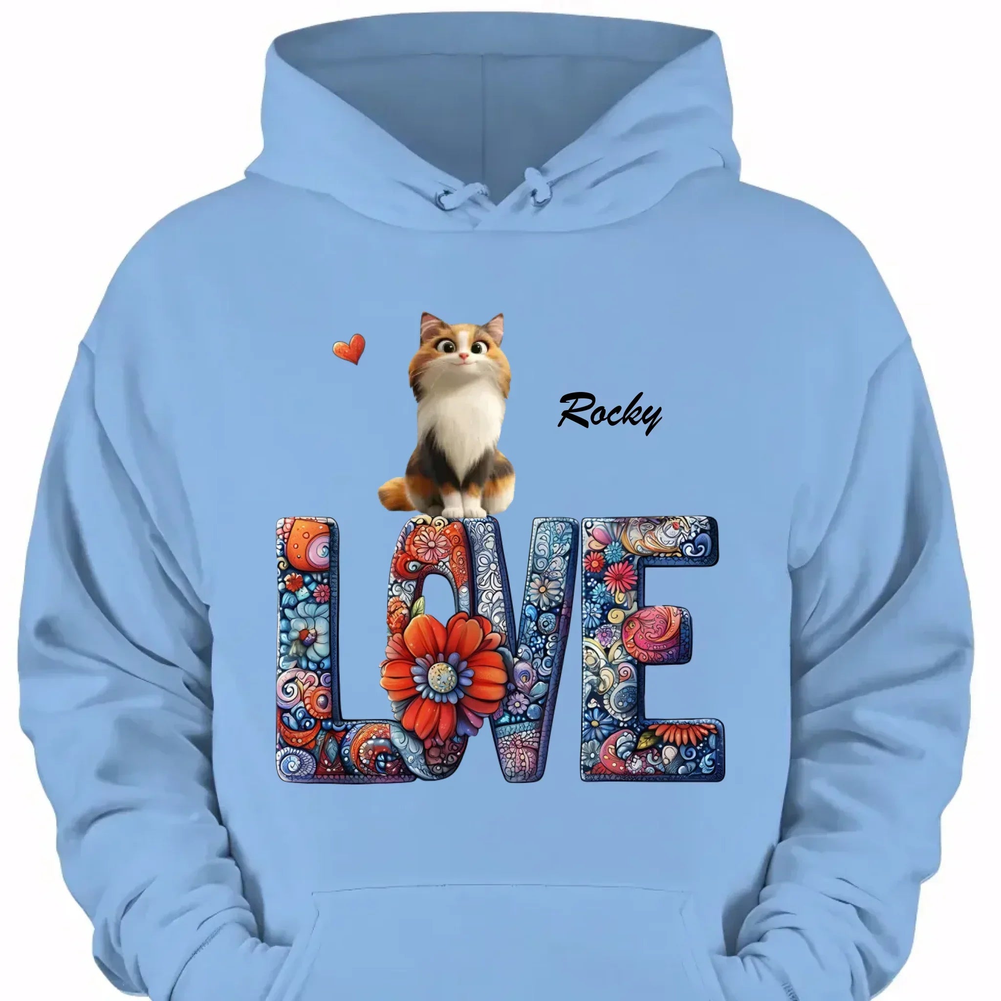 Mandala and Cat - Personalized Cat and Name Clothing - Gift For Family,Friend,Cat Lover,Cat Owner - Joliny