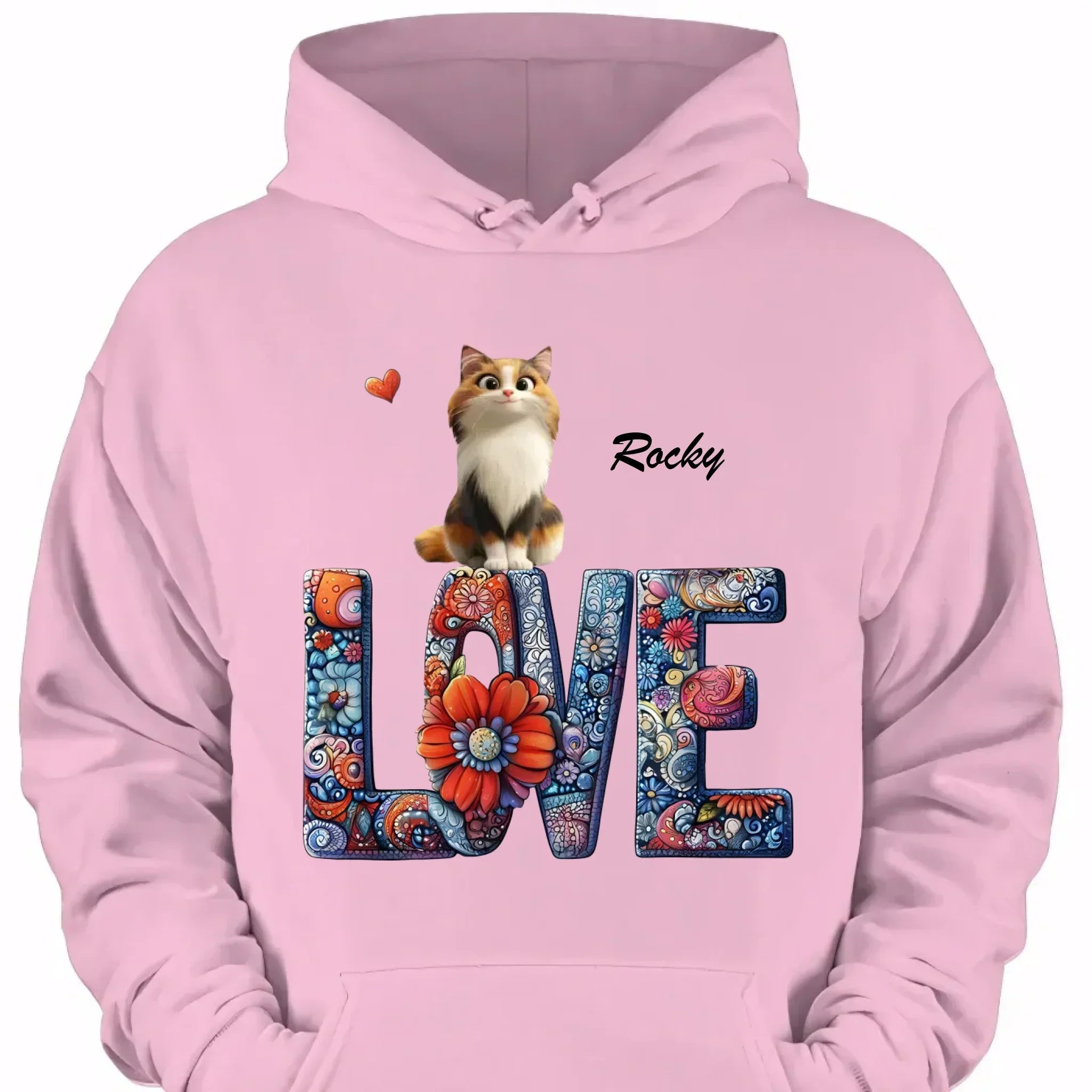 Mandala and Cat - Personalized Cat and Name Clothing - Gift For Family,Friend,Cat Lover,Cat Owner - Joliny