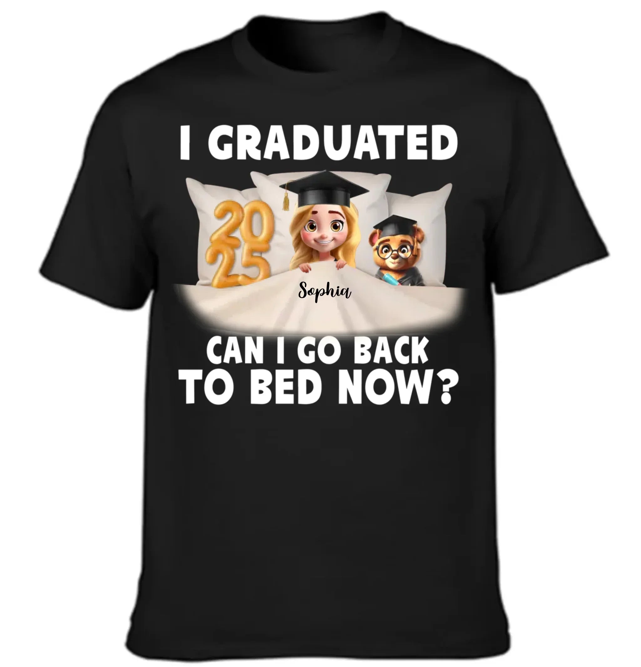 Graduation Clothes - Personalized Graduation Theme Costumes with Specific Years, Characters and Name - Gift for Graduate,Friend,BFF - Joliny