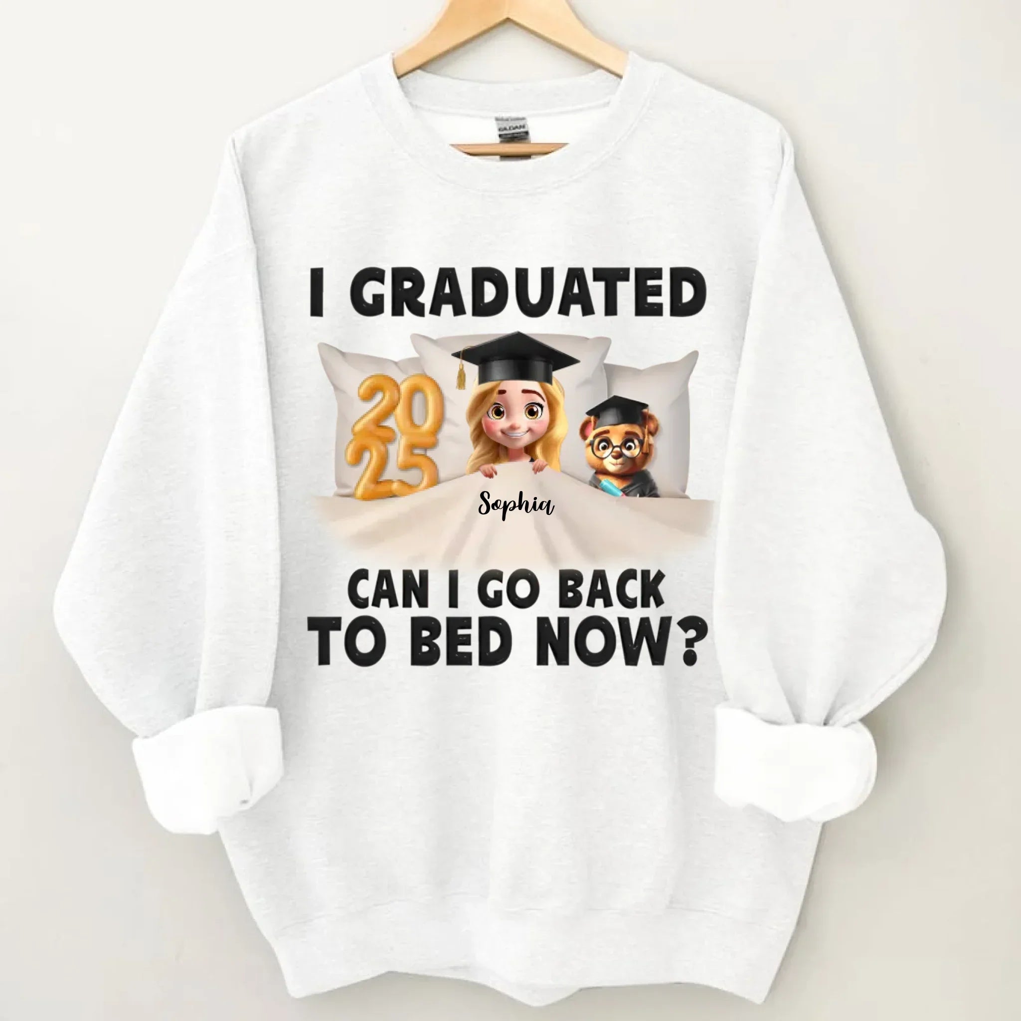 Graduation Clothes - Personalized Graduation Theme Costumes with Specific Years, Characters and Name - Gift for Graduate,Friend,BFF - Joliny