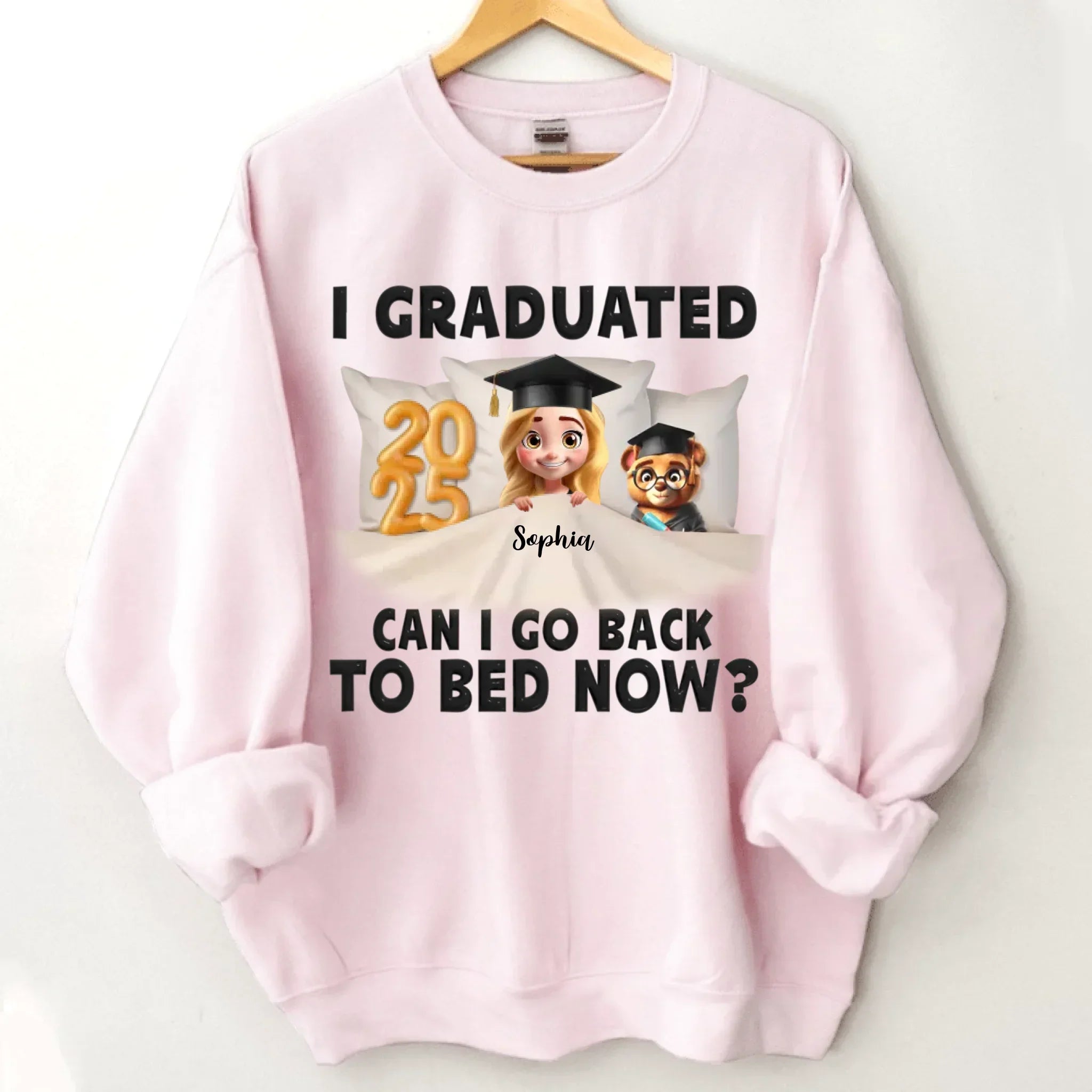 Graduation Clothes - Personalized Graduation Theme Costumes with Specific Years, Characters and Name - Gift for Graduate,Friend,BFF - Joliny