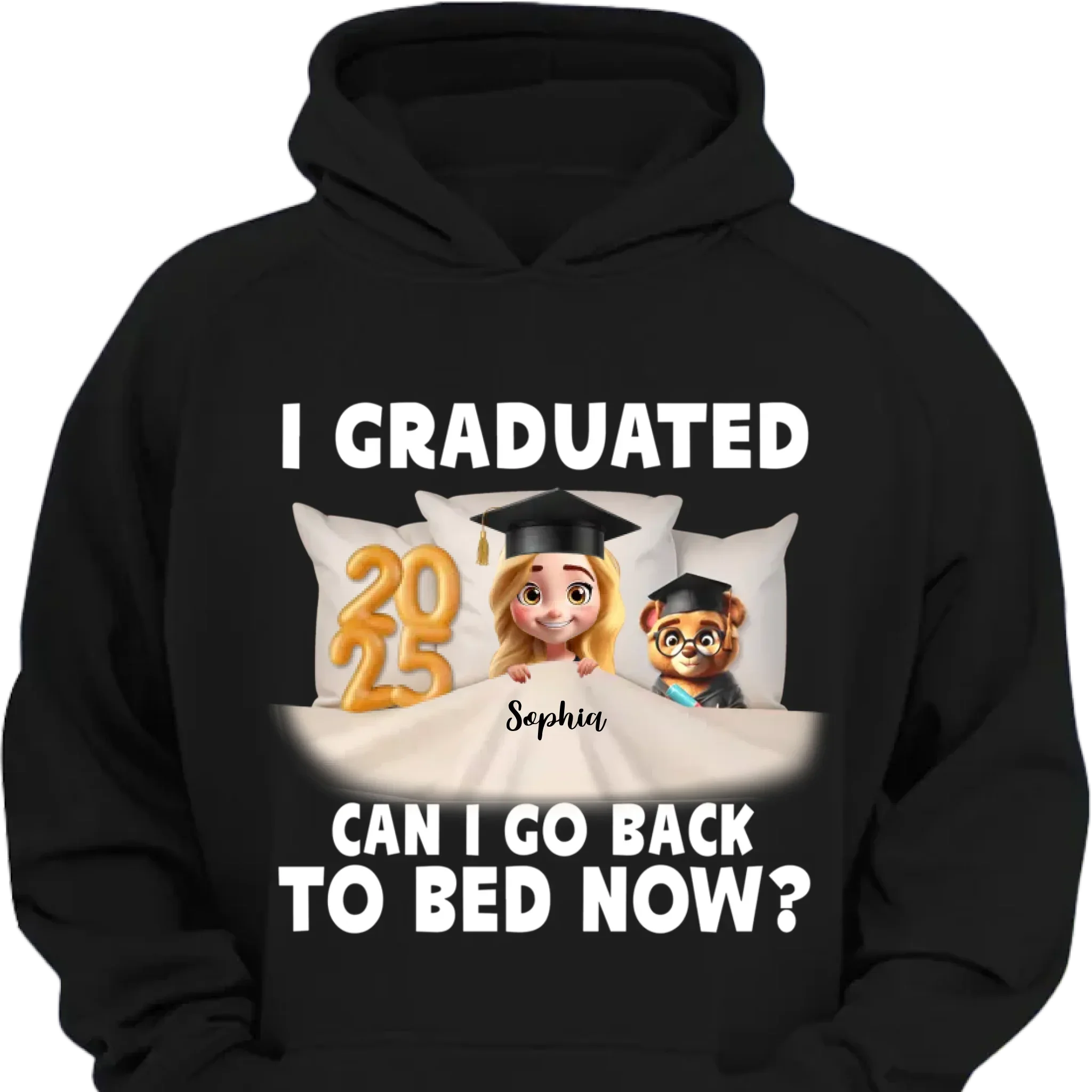 Graduation Clothes - Personalized Graduation Theme Costumes with Specific Years, Characters and Name - Gift for Graduate,Friend,BFF - Joliny