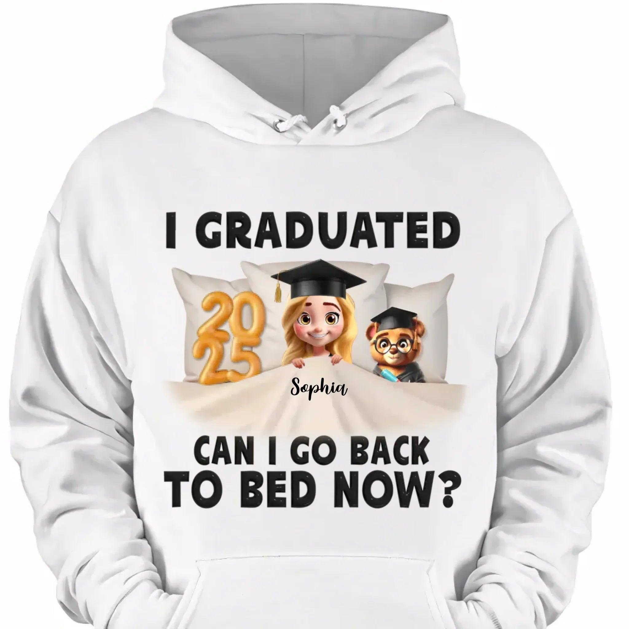 Graduation Clothes - Personalized Graduation Theme Costumes with Specific Years, Characters and Name - Gift for Graduate,Friend,BFF - Joliny