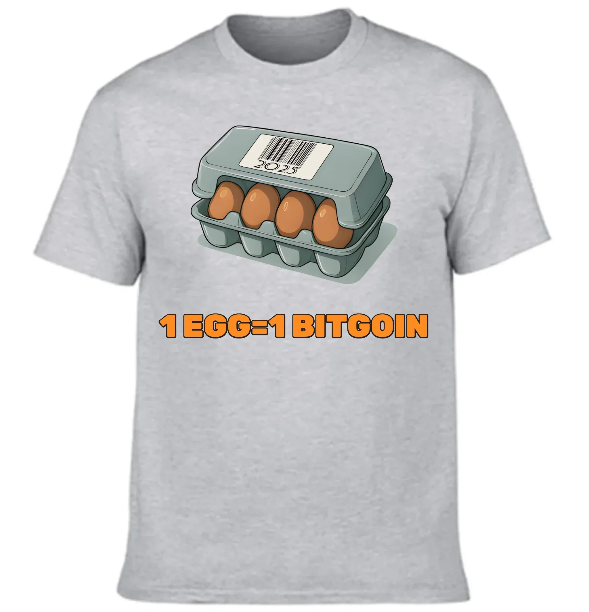 Eggflation 2025 Tee BTC Inflation Joke Shirt Quirky Graphic Tee for Economic Realists Meme Lovers - Joliny