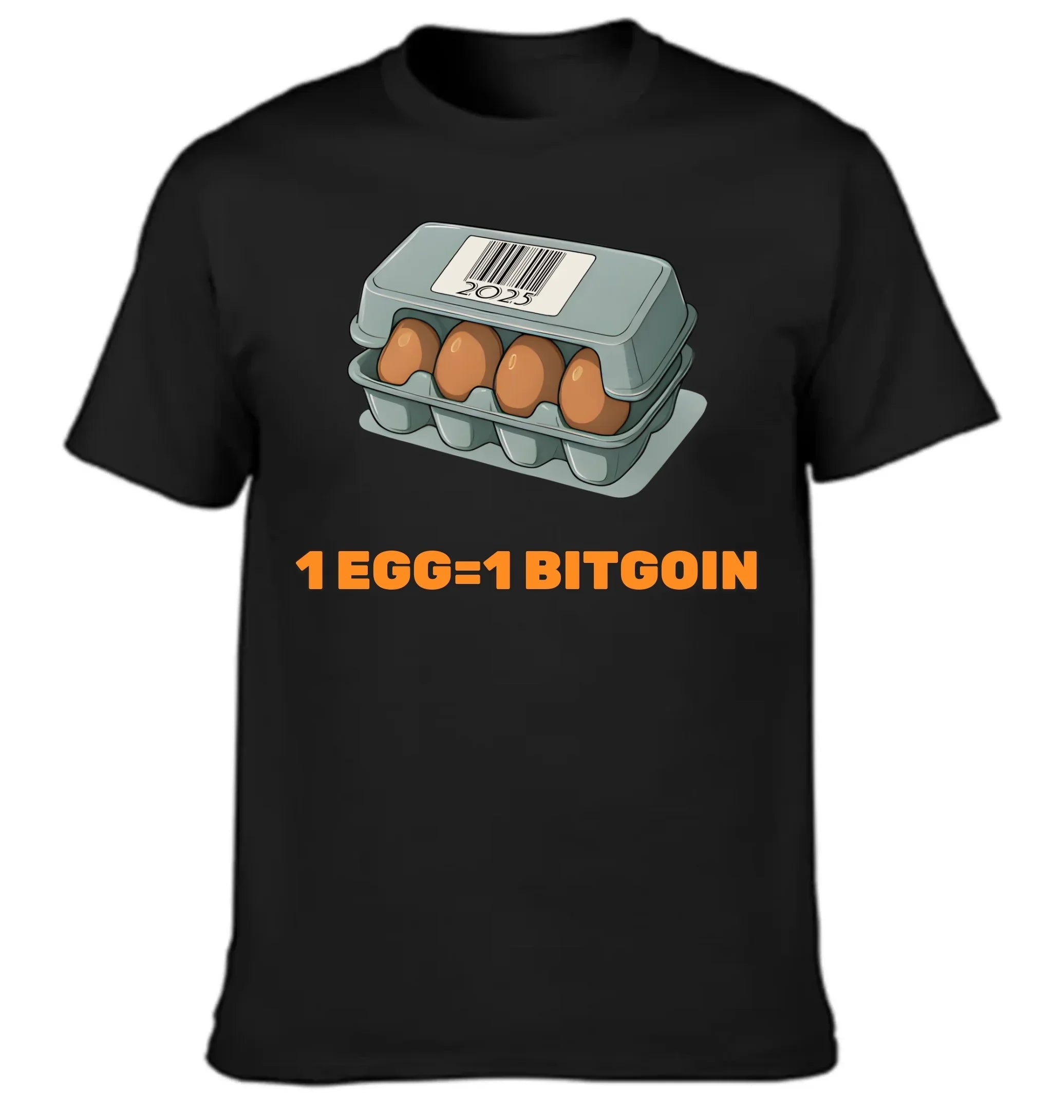 Eggflation 2025 Tee BTC Inflation Joke Shirt Quirky Graphic Tee for Economic Realists Meme Lovers - Joliny