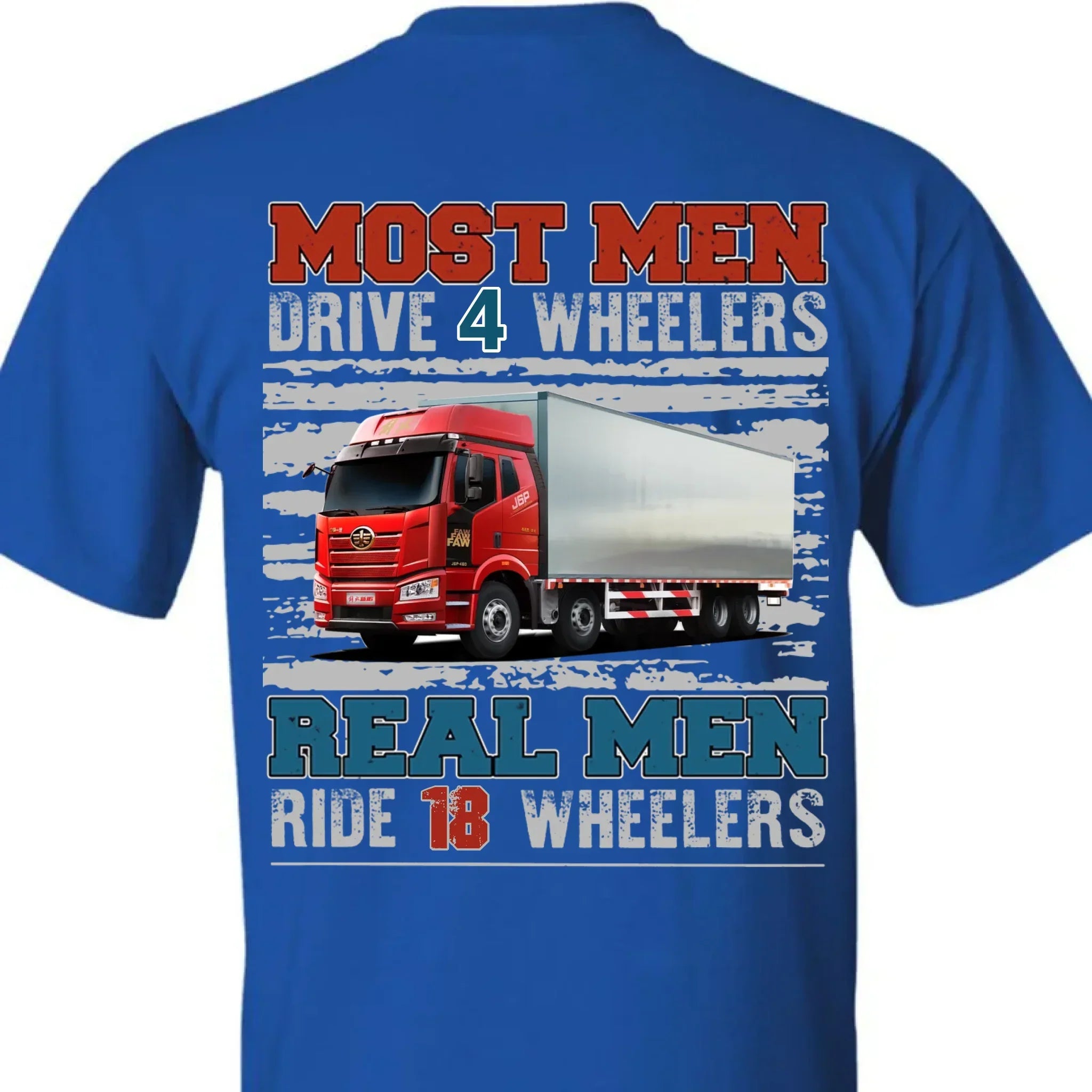 Big Truck Custom Photo T-shirt, Personalized Big Rig Driver T-shirt, Custom Gift for Truck Drivers - Joliny