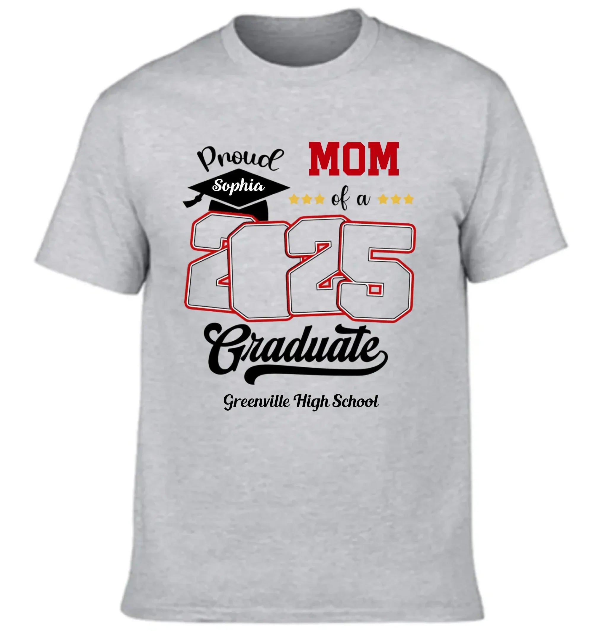 Custom Photo Proud Family Of A Class Of 2025 Graduate Senior - Personalized Graduation T-Shirt - Joliny